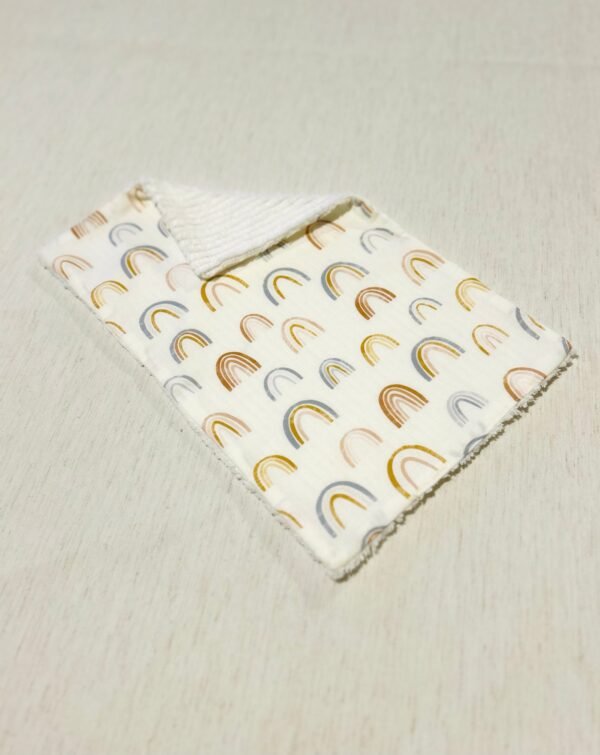Rainbow burp cloth