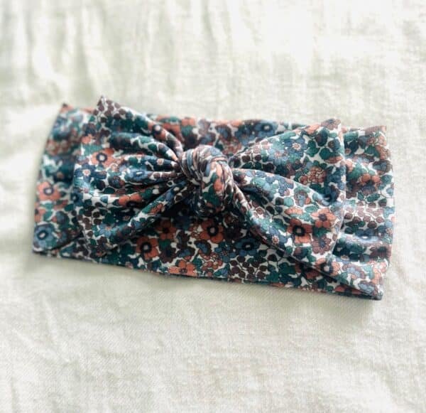 Blue Floral Headband