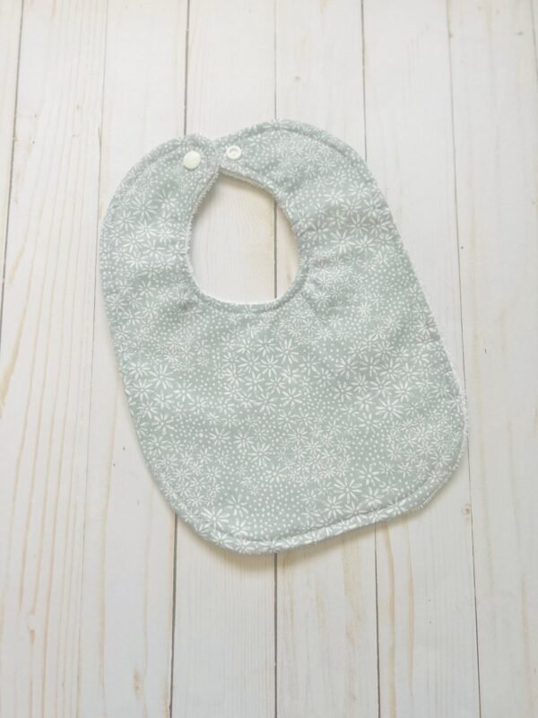 Blue floral bib