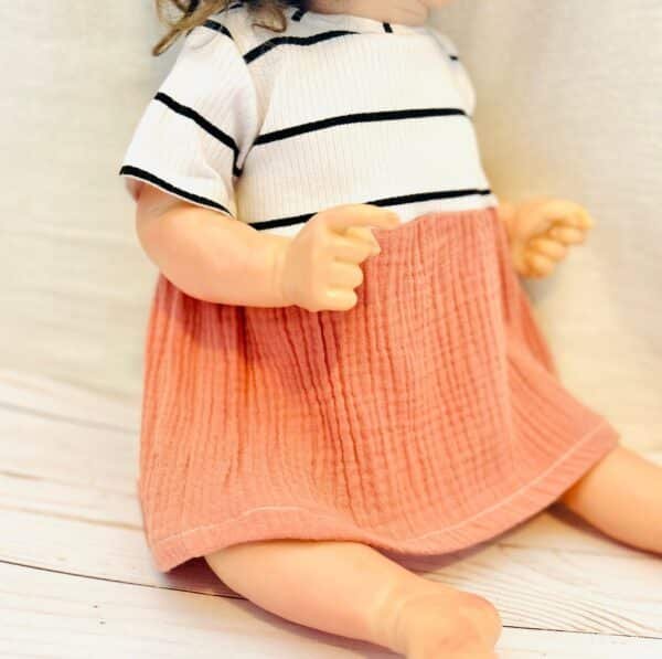 Pink/white striped tunic - Image 2